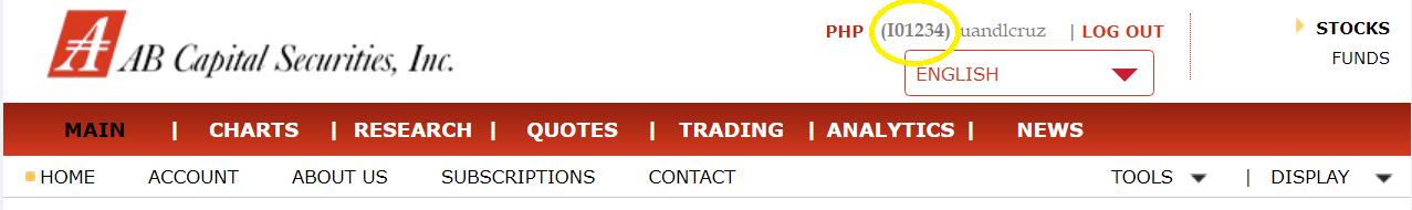 Online Trading Account Number Location